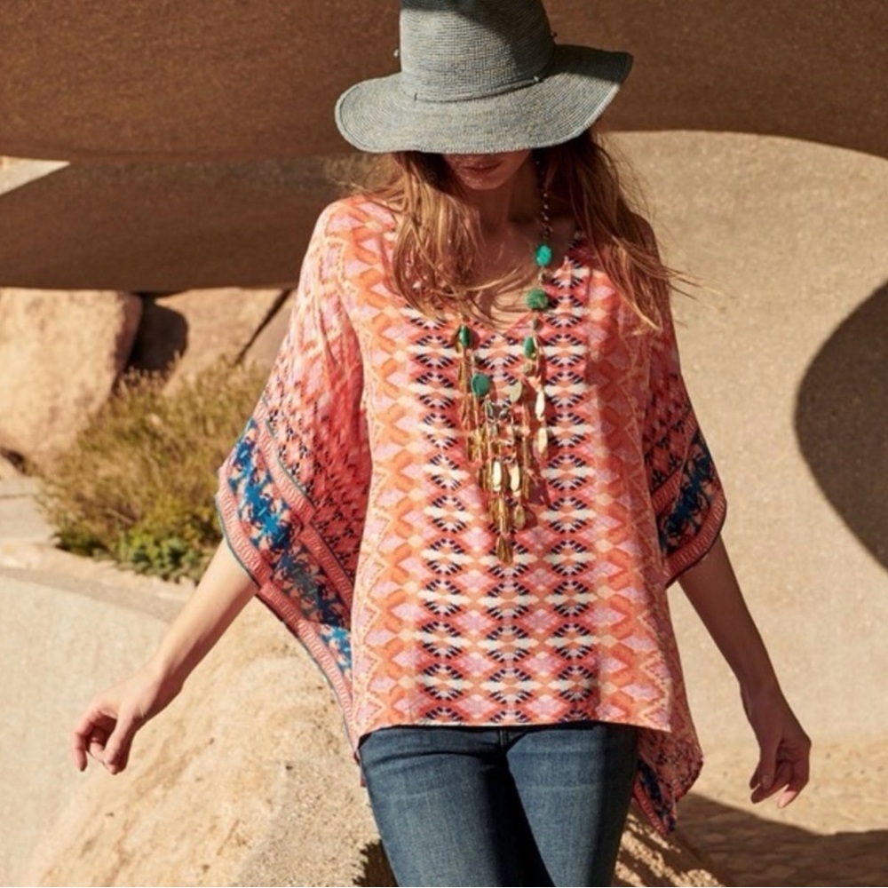 NWT Tolani 100% Silk Tunic Size S